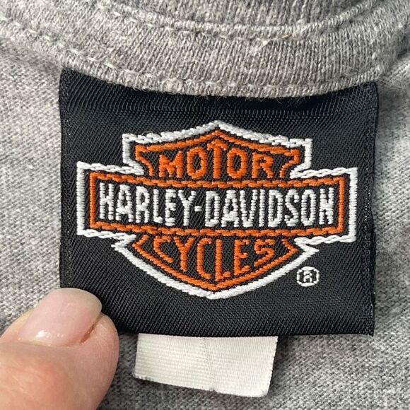 Harley Davidson Men's Motorcycle Central Texas Graphic Tee Gray Large - Picture 8 of 9